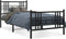 vidaXL - Bedframe - met - hoofd- - en - voeteneinde - metaal - zwart - 100x190 - cm