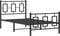 vidaXL - Bedframe - met - hoofd- - en - voeteneinde - metaal - zwart - 90x190 - cm