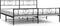 vidaXL - Bedframe - met - hoofd- - en - voeteneinde - metaal - zwart - 193x203 - cm