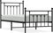 vidaXL - Bedframe - met - hoofd- - en - voeteneinde - metaal - zwart - 80x200 - cm