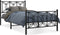vidaXL - Bedframe - met - hoofd- - en - voeteneinde - metaal - zwart - 100x190 - cm