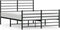 vidaXL - Bedframe - met - hoofd- - en - voeteneinde - metaal - zwart - 140x200 - cm
