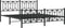 vidaXL - Bedframe - met - hoofd- - en - voeteneinde - metaal - zwart - 183x213 - cm