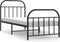 vidaXL - Bedframe - met - hoofd- - en - voeteneinde - metaal - zwart - 90x190 - cm