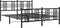 vidaXL - Bedframe - met - hoofd- - en - voeteneinde - metaal - zwart - 150x200 - cm