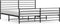 vidaXL - Bedframe - met - hoofd- - en - voeteneinde - metaal - zwart - 200x200 - cm