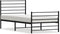 vidaXL - Bedframe - met - hoofd- - en - voeteneinde - metaal - zwart - 100x190 - cm