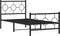 vidaXL - Bedframe - met - hoofd- - en - voeteneinde - metaal - zwart - 90x190 - cm