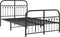vidaXL - Bedframe - met - hoofd- - en - voeteneinde - metaal - zwart - 120x200 - cm