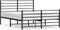 vidaXL - Bedframe - met - hoofd- - en - voeteneinde - metaal - zwart - 120x200 - cm