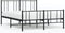vidaXL - Bedframe - met - hoofd- - en - voeteneinde - metaal - zwart - 140x190 - cm