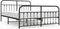 vidaXL - Bedframe - met - hoofd- - en - voeteneinde - metaal - zwart - 183x213 - cm