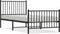 vidaXL - Bedframe - met - hoofd- - en - voeteneinde - metaal - zwart - 90x200 - cm