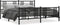 vidaXL - Bedframe - met - hoofd- - en - voeteneinde - metaal - zwart - 193x203 - cm
