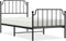 vidaXL - Bedframe - met - hoofd- - en - voeteneinde metaal - zwart - 90x200 - cm