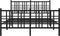 vidaXL - Bedframe - met - hoofd- - en - voeteneinde - metaal - zwart - 120x190 - cm