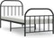 vidaXL - Bedframe - met - hoofd- - en - voeteneinde - metaal - zwart - 80x200 - cm