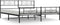 vidaXL - Bedframe - met - hoofd- - en - voeteneinde - metaal - zwart - 183x213 - cm