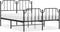 vidaXL - Bedframe - met - hoofd- - en - voeteneinde metaal - zwart - 140x200 - cm