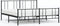 vidaXL - Bedframe - met - hoofd- - en - voeteneinde - metaal - zwart - 193x203 - cm