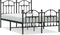 vidaXL - Bedframe - met - hoofd- - en - voeteneinde - metaal - zwart - 120x190 - cm