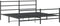 vidaXL - Bedframe - met - hoofd- - en - voeteneinde metaal - zwart - 183x213 - cm