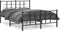 vidaXL - Bedframe - met - hoofd- - en - voeteneinde - metaal - zwart - 140x200 - cm