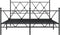 vidaXL - Bedframe - met - hoofd- - en - voeteneinde - metaal - zwart - 140x190 - cm
