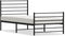 vidaXL - Bedframe - met - hoofd- - en - voeteneinde - metaal - zwart - 75x190 - cm