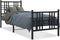 vidaXL - Bedframe - met - hoofd- - en - voeteneinde - metaal - zwart - 75x190 - cm
