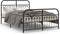 vidaXL - Bedframe - met - hoofd- - en - voeteneinde - metaal - zwart - 140x200 - cm