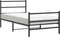 vidaXL - Bedframe - met - hoofd- - en - voeteneinde metaal - zwart - 100x190 - cm