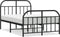 vidaXL - Bedframe - met - hoofd- - en - voeteneinde - metaal - zwart - 120x190 - cm