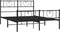 vidaXL - Bedframe - met - hoofd- - en - voeteneinde - metaal - zwart - 120x200 - cm
