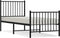 vidaXL - Bedframe - met - hoofd- - en - voeteneinde - metaal - zwart - 80x200 - cm
