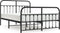 vidaXL - Bedframe - met - hoofd- - en - voeteneinde - metaal - zwart - 140x200 - cm