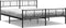 vidaXL - Bedframe - met - hoofd- - en - voeteneinde - metaal - zwart - 193x203 - cm