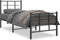 vidaXL - Bedframe - met - hoofd- - en - voeteneinde - metaal - zwart - 80x200 - cm