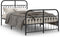 vidaXL - Bedframe - met - hoofd- - en - voeteneinde - metaal - zwart - 120x190 - cm