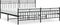 vidaXL - Bedframe - met - hoofd- - en - voeteneinde - metaal - zwart - 193x203 - cm
