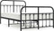 vidaXL - Bedframe - met - hoofd- - en - voeteneinde - metaal - zwart - 120x190 - cm
