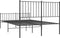 vidaXL - Bedframe - met - hoofd- - en - voeteneinde - metaal - zwart - 120x190 - cm
