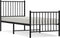 vidaXL - Bedframe - met - hoofd- - en - voeteneinde - metaal - zwart - 75x190 - cm