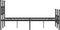 vidaXL - Bedframe - met - hoofd- - en - voeteneinde - metaal - zwart - 140x200 - cm