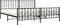vidaXL - Bedframe - met - hoofd- - en - voeteneinde - metaal - zwart - 193x203 - cm