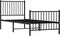 vidaXL - Bedframe - met - hoofd- - en - voeteneinde - metaal - zwart - 80x200 - cm