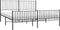 vidaXL - Bedframe - met - hoofd- - en - voeteneinde - metaal - zwart - 193x203 - cm