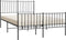 vidaXL - Bedframe - met - hoofd- - en - voeteneinde - metaal - zwart - 120x200 - cm