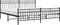 vidaXL - Bedframe - met - hoofd- - en - voeteneinde - metaal - zwart - 193x203 - cm