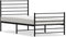 vidaXL - Bedframe - met - hoofd- - en - voeteneinde - metaal - zwart - 100x190 - cm